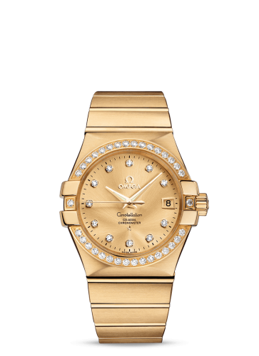 Omega Constellation Co-Axial 35 Yellow Gold / Diamond / Champagne